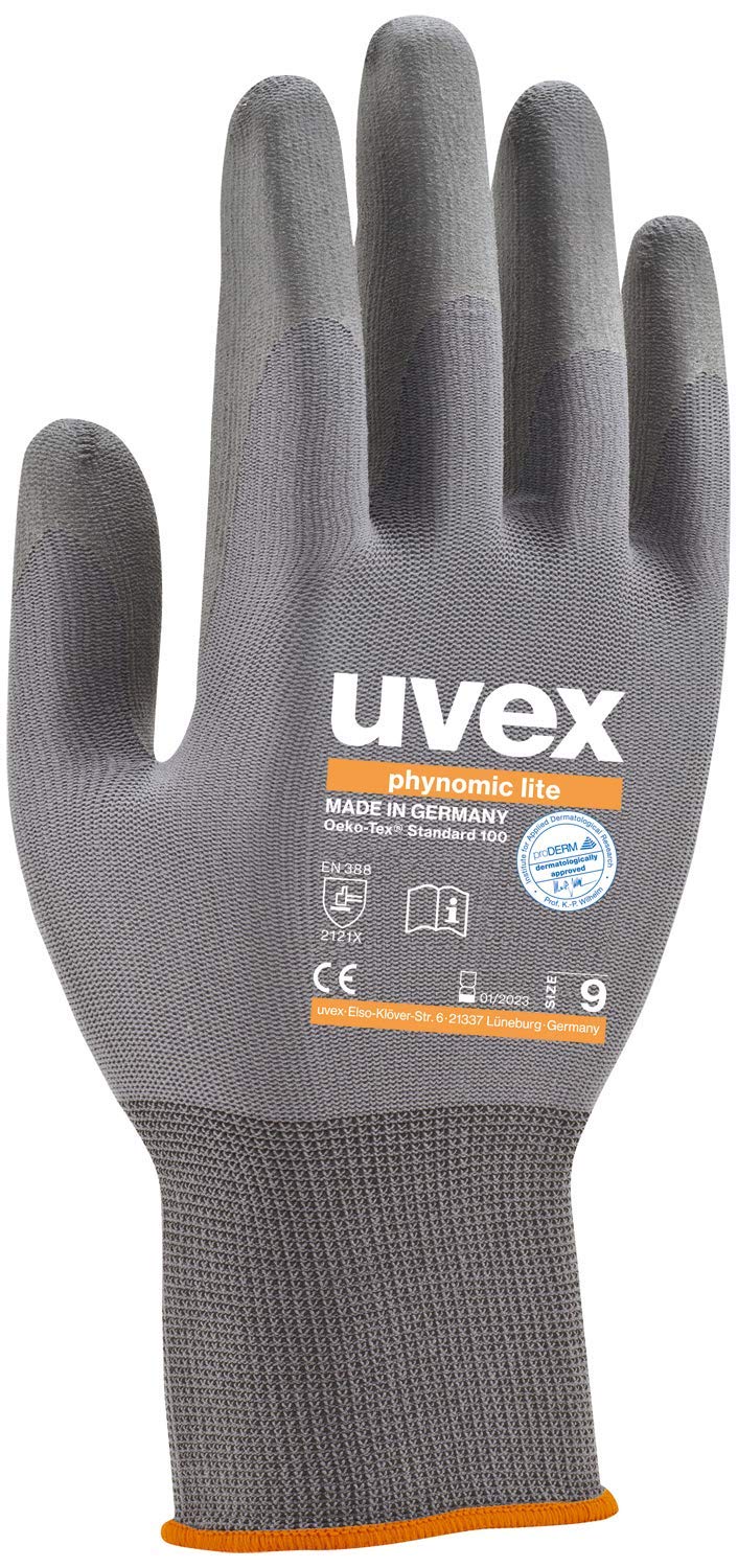 Uvex 6004010 Phynomic Lite Glove, Size 10