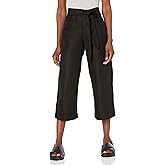 Vince Womens Tie Front Crop Wide PantCasual Pants
