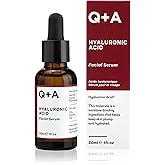 Q+A Hyaluronic Acid Facial Serum (30ml), Natural Hydrating Face Serum, for Plump Skin, Anti Ageing, Fragrance Free, Delivers Deep, Lasting Hydration, Rehydrates and Softens the Skin
