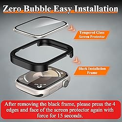 YMHML 2 Pack for Apple Watch Screen Protector 41mm