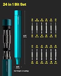 HOTO 24 in 1 Multi Bit Mini Screwdriver Set