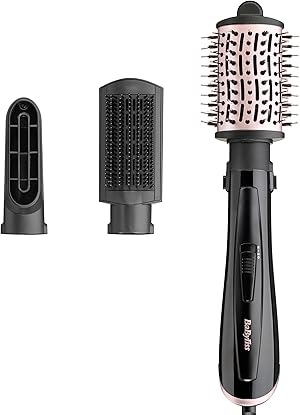 BaByliss Style Smooth 1000, 3-in-1 Warmluftbürste zum Föhnen, Glätten und für Volumen, 1000W, AS128E