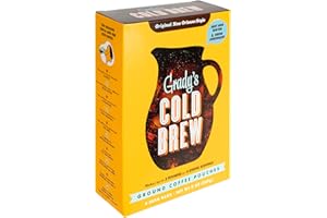 GRADY'S COLD BREW GRADY’S COLD BREW Coffee Pouches | New Orleans Style | 100% Arabica Ground Coffee & Chicory | One Box of Four Easy-to-Brew Bean Bags | Makes 12 drinks