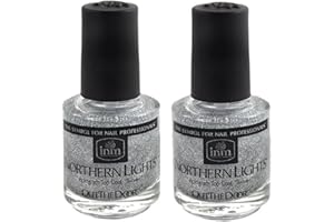 INM Northern Lights Hologram Silver Top Coat 2x