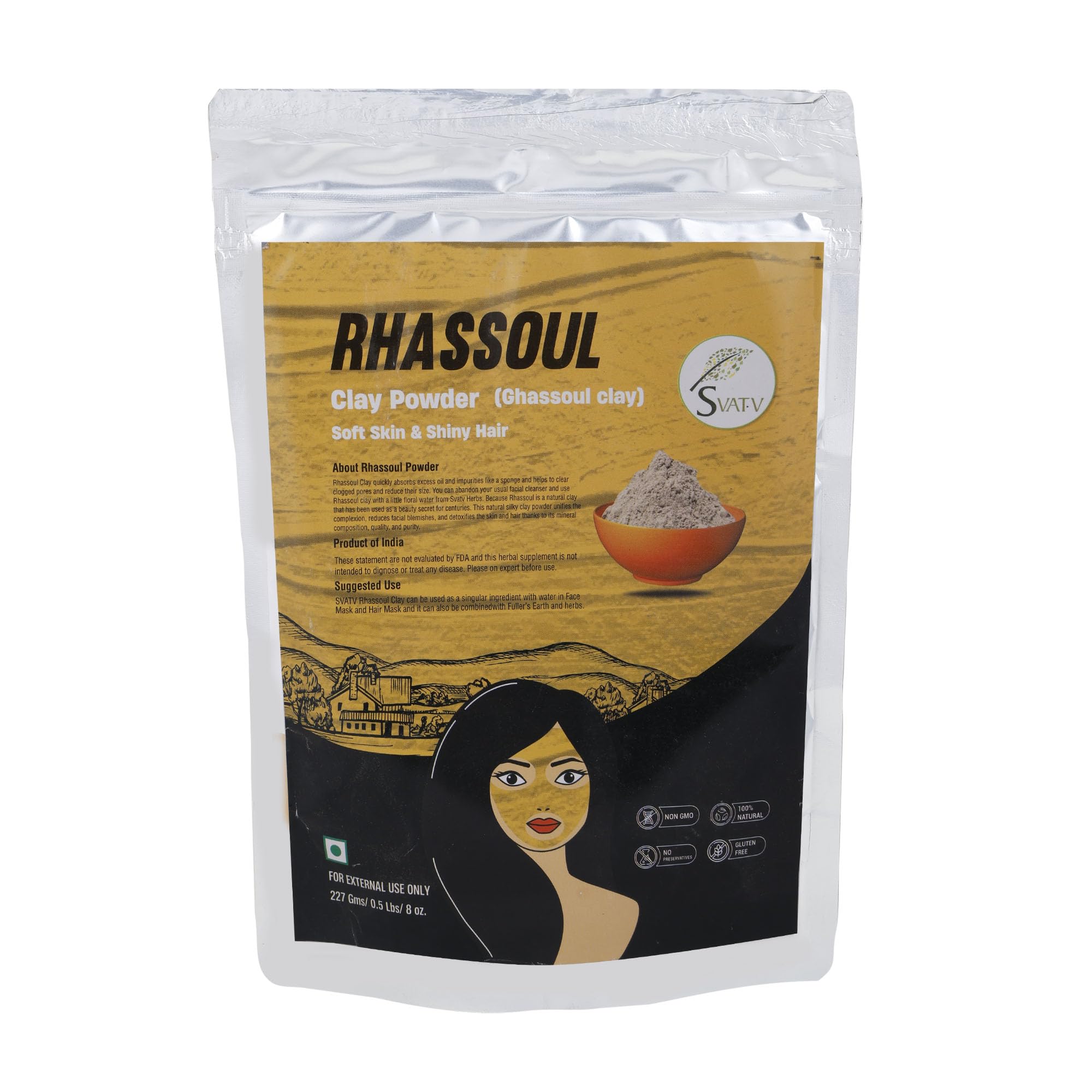 Svatv Rhassoul Clay powder - 227 Grams