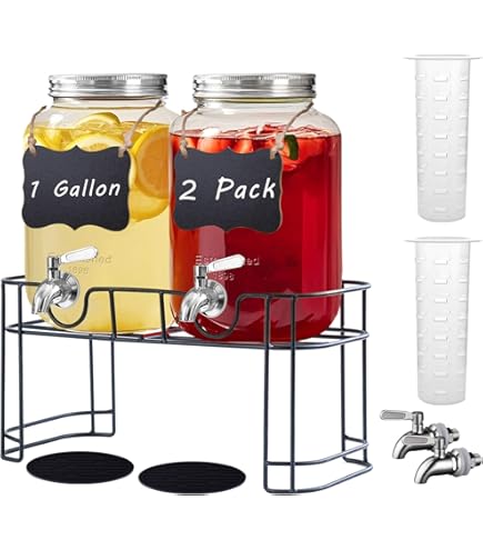 EVATTA 4 Litre Glass Juice Dispenser - Water Pitcher For Detox Water - View #2
