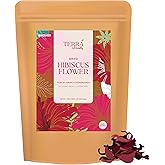 Dried Hibiscus Flower | Edible, For Tea, Petals, Food Grade, 100% Natural, No Additives | 5.29 oz Resealable Bag