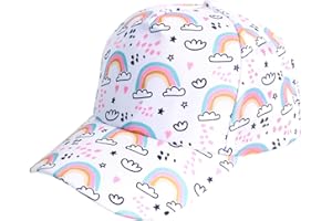 Julerwoo Girls Baseball Cap Fun Graphic Prints Adjustable Cap Sun Hat