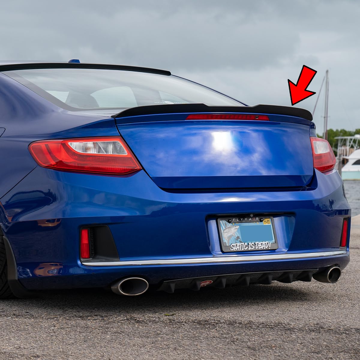 SpoilerKing Trunk Spoiler For Altima 2013-2015 - 284P Unpainted Polyurethane 2 5/8" Wide