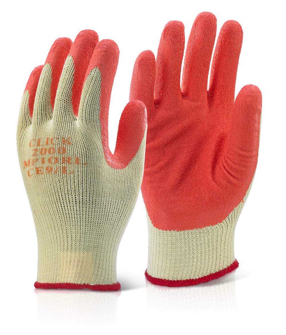 Latex dipped work gloves,S/M Click 2000