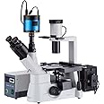 AmScope IN300T-FL-MF603 40x-1000x Inverted Plan Fluorescence Microscope + CCD Low-Light Camera