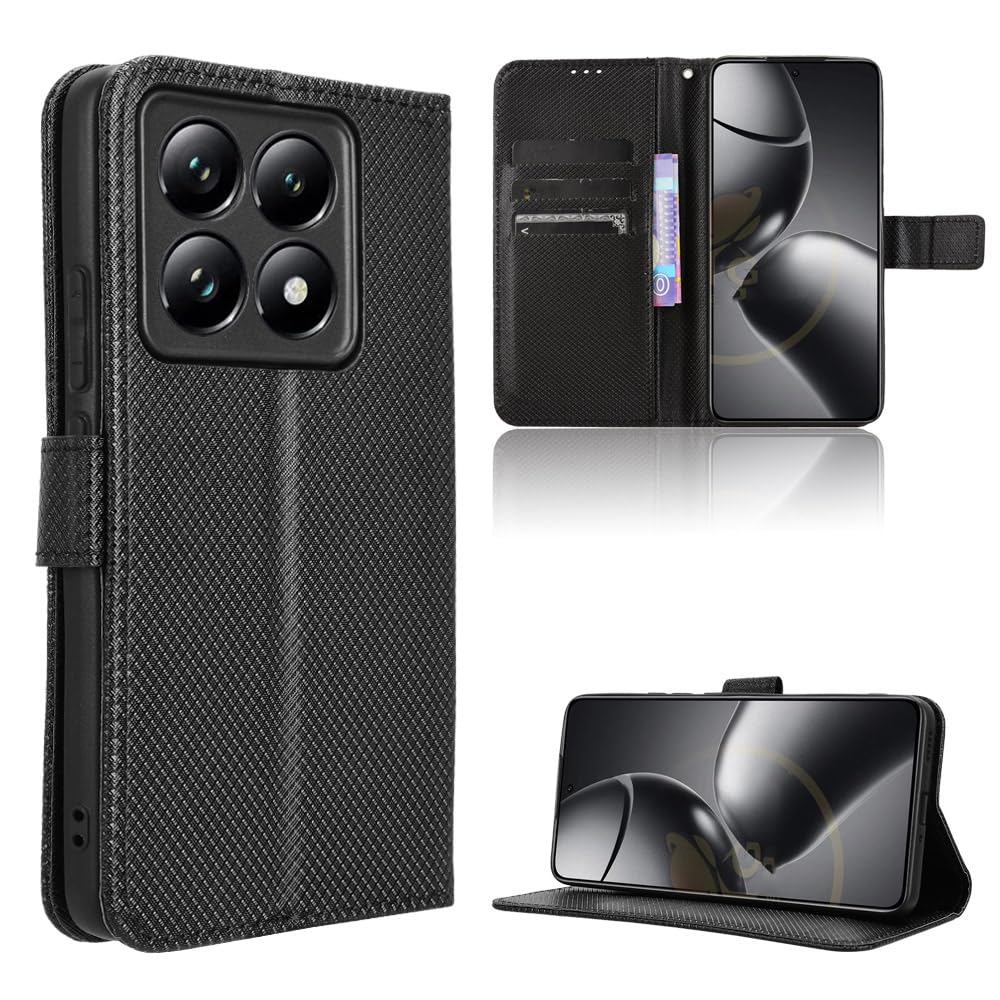 Elubugod Compatible with Xiaomi 14T Leather Case