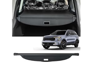 AUXKO Retractable Cargo Cover for Kia Sorento 2025 2024-2021, Trunk Cargo Cover for 2025 2024 Kia Sorento Luggage Security Shade Cover Shielding Shade Anti-Peeping Luggage Privacy Screen, Carbon Fiber