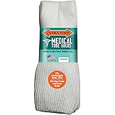 Extra Wide Unisex Diabetic Tube Socks (3 Pairs) Fit Up to 4E/6E Foot & 22" Calf
