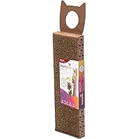 SmartyKat Scratch Up Corrugated Hanging Cat Scratcher, Catnip Infusion Technology - Brown, Single Wide