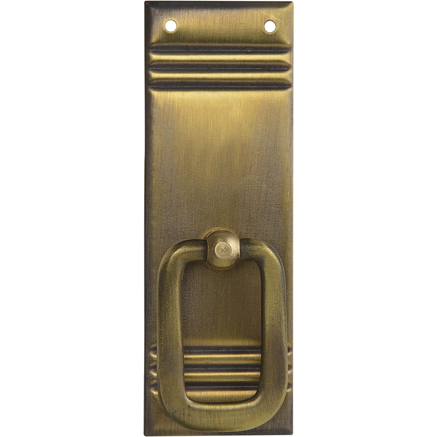 Schorgöhfer & Frehe Furniture Handle Country House Style LA 59 mm Large Folding Handle Standing Width 33 mm Height 96 mm Patinated Brass