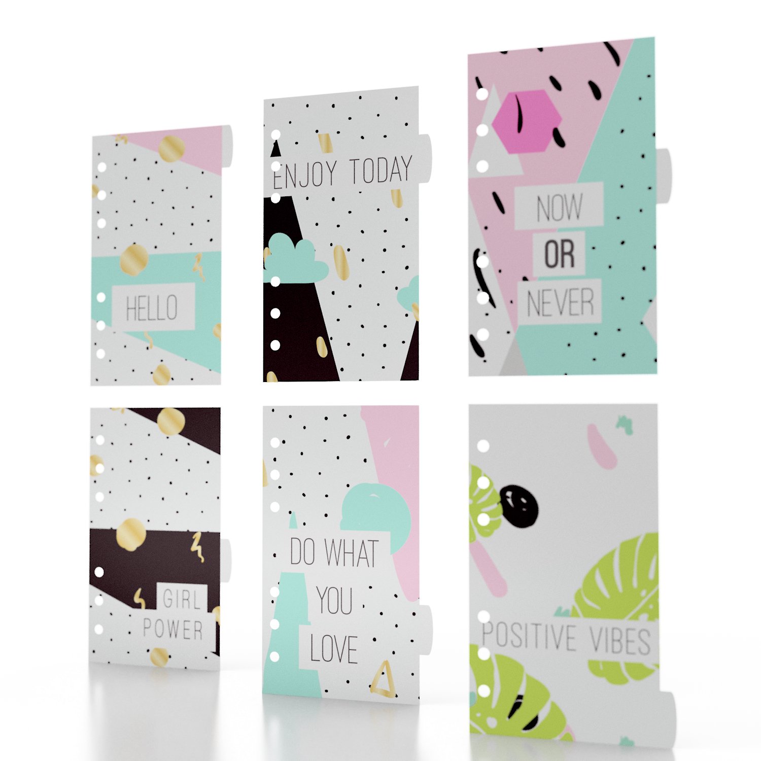 Discagenda Enjoy Today Polypropylene Planner Personal Organizer Dividers (Ring Binding, Personal)