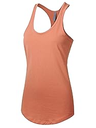 Womens Active Racerback Tank Top Soft Casual