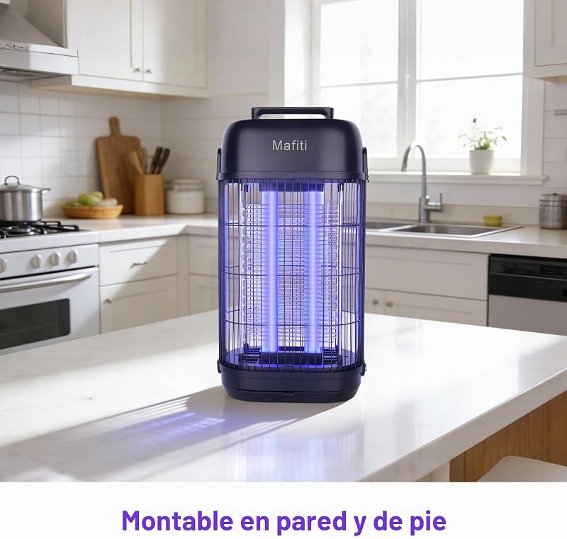 Matamoscas Eléctrico 1200V con Luz UV 20W, Trampa Insectos Interior