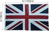 TCTOHZNG Union Jack 3x5 ft Flag Sewn Stripes Brass Grommets Outdoor view 2