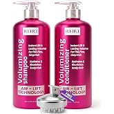 Volume Shampoo and Conditioner Set for Fine Hair, Boosts Volume &amp; Shine | Hydrating &amp; Nourishing, Boosts Volume, Texture and Shine, Ideal for Thinning and Limp Hair, 10.14 fl.oz Pair of 2 Bottles