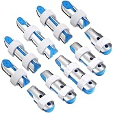 BBTO Finger Splints Metal Padded Support with Foam, 10 Pieces, Blue