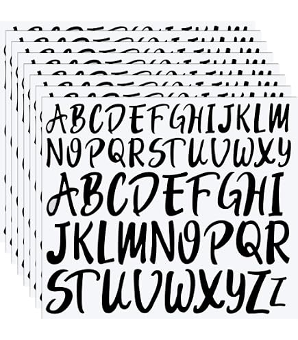 Bemeol 1296 Stück Buchstaben-Aufkleber – 36 Bögen Vinyl, Je 5,1 Cm, Selbstklebend Für Pinnwand, Briefkasten & Bastelprojekte