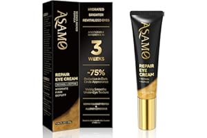 ASAMO Retinol Eye Cream – Retinol and Peptides for Fine Lines, Puffiness, and Under-Eye Shadows, Anti Aging, Eye Care Daily Wrinkle Cream,1.06 fl.oz