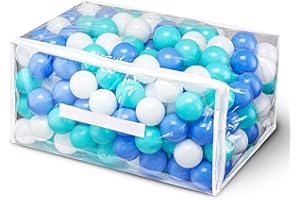 Hovenlay 100 Ball Pit Balls for Kids, Plastic Balls for Ball Pit, Play Balls for Toddlers Babies, Ideal for Ball Pit, Kiddies Pool, Indoor Playpen