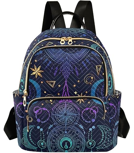 ALAZA Moon Stars Purple Galaxy Mini Backpack Purse for Women Travel Bag Lightweight Shoulder Bag Fashion Daypack : Clothing, Shoes & Jewelry