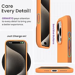 ORNARTO Compatible with iPhone 15 Pro Max Case