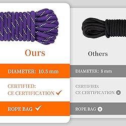 AOLEBA 10.5 mm Static Climbing Rope