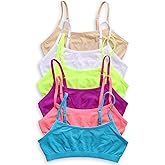 Caramel Cantina Big Girls 6 Pack Seamless Training Comfort Bras