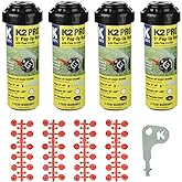 K Rain K2 Pro 3/4" Gear Drive Rotor 5" Pop-Up| 18' - 40' Spray Distance, 40&deg; - 360&deg; Arc Spray Pattern with Full-Circle Gear Driven Rotor | Includes Install Kit (4 Pack)