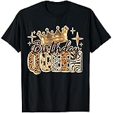 Birthday Queen Golden Crown American Afro Girls Women Party T-Shirt