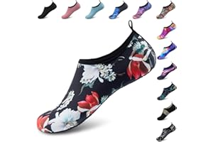 Deevike Water Shoes for Women Men Barefoot Quick-Dry Aqua Socks Slip-on for Beach Swim Surf Yoga Exercise