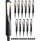 EDISHINE Low Voltage Landscape Lights, 12V 2W 150LM 3000K LED Landscape Path Lights with Connectors, Waterproof Electric Outd