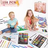 KINSPORY 150 PCS Kids Art Set Deluxe Painting Art Box for Teens Boys Girls view 3