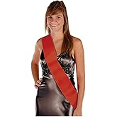 Beistle Red Satin Sash