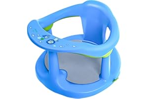 HEDDAY Baby Bath Seat, Baby Shower Chair for Baby 6-18 Months ,Infant Bath Seat for Sitting Up in Tub,Anti-Slip Round Edge Safe Arm Back Rest Bathtub Chair