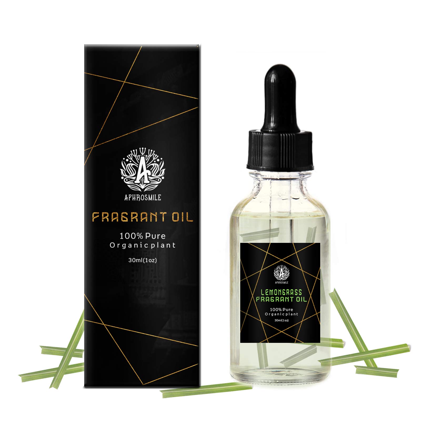 Lemongrass Fragrance Oil for Massage, 1oz Lemongrass Perfume Oil for Skin, 30ml Lemongrass Scented Oil for Body