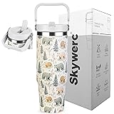 Skywerc 30 oz Tumbler with Handle and Flip