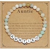 HUTIMY Gifts for Aunties Birthday Bracelet for Women Jewelry Worlds Best Auntie Bracelet