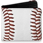 Teen Boys Wallet for Kids - Baseball Kids Wallet for Boys Leather Credit Id Card Cash Holder Rfid Blocking Zipper Cool Funny with Coin Pocket Id Window Bifold Sports Design for Teen Birthday Gifts