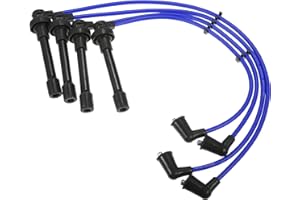ACROPIX Car Spark Plug Coil Wires Ignition Coil Harness Cable 7mm Fit for Honda Civic 1992-2000 Civic Del Sol 1993-1995 1.5L 