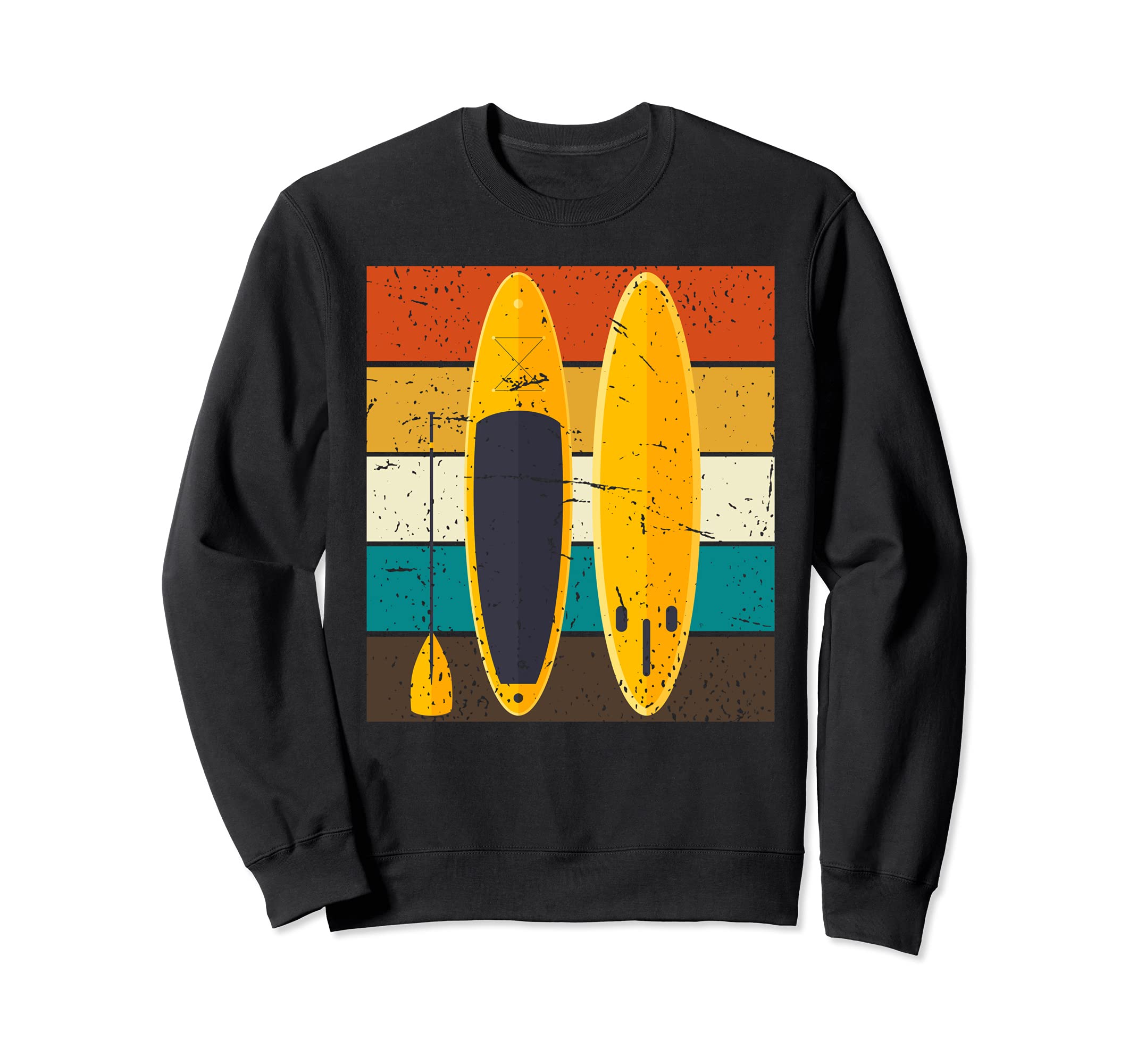 Paddleboard Stand Up Paddling Paddleboarding Retro SUP Sweatshirt