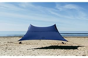 Neso Gigante - Portable Beach Tent - Ideal to Enjoy with Family and Friends - UPF 50+, Water-Resistant, and Lightweight - Navy, 11' x 11'