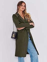ANRABESS Long Sweater Cardigan Women Knit Open