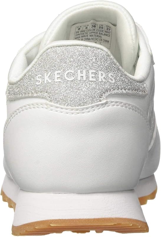 OG 85 OLD SCHOOL COOL, Zapatillas para Mujer, Blanco (White Duraleather/ Silver Glitter Trim), 38 EU — foto 2 de 8
