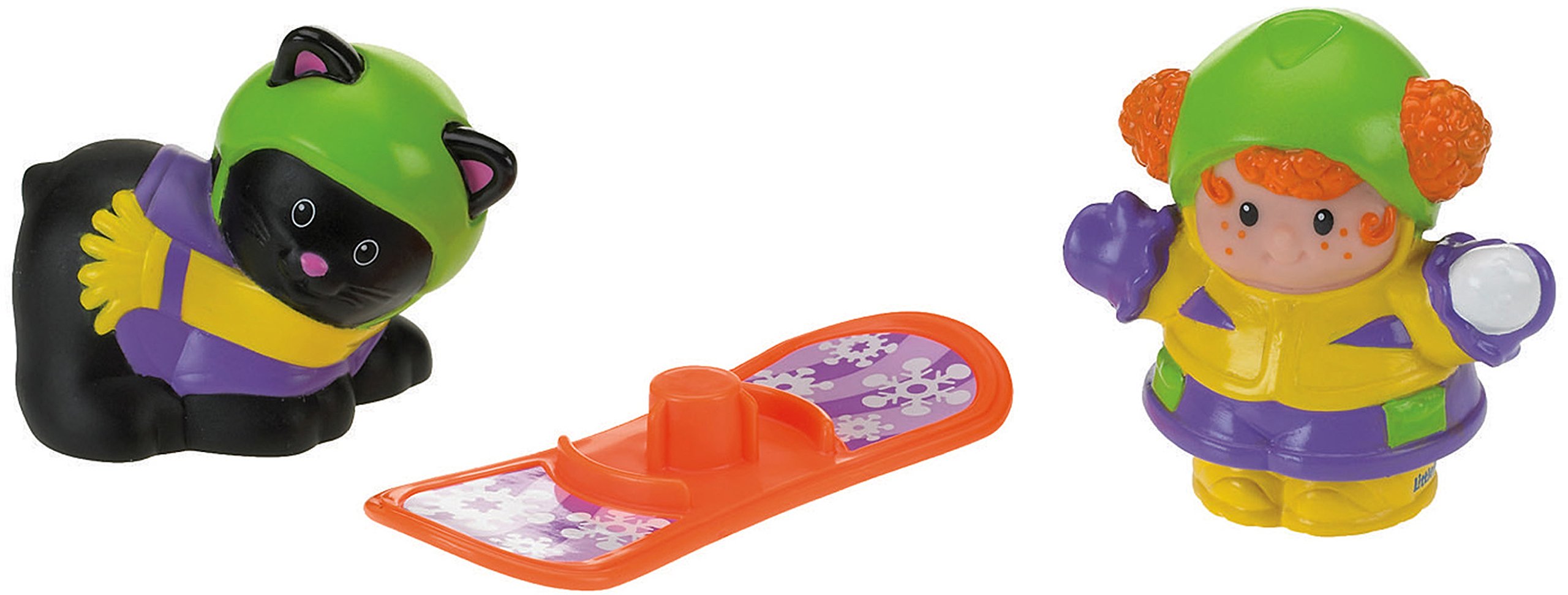 Fisher-Price - Little People Figures Tube, Snowboard (Mattel P8717)